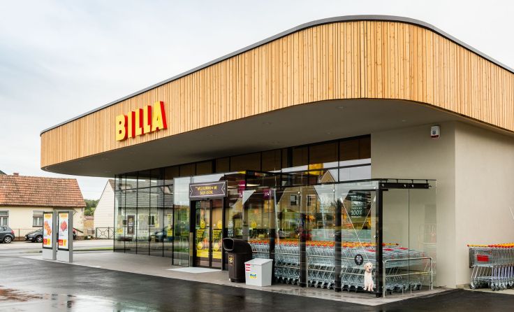 Außenansicht der neuen Billa Filiale Gföhl. Foto: Christian Dusek /BILLA AG