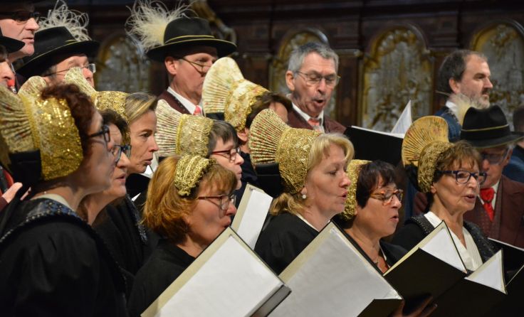 Die Chorgruppe Krems-Lerchenfeld stimmte auf Weihnachten ein. Foto: Volkskultur Niederösterreich