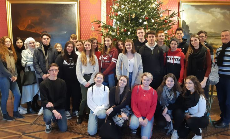 Die Kremser HAK-Schüler erkundeten die Prunkräume der Albertina. Foto: HAK Krems