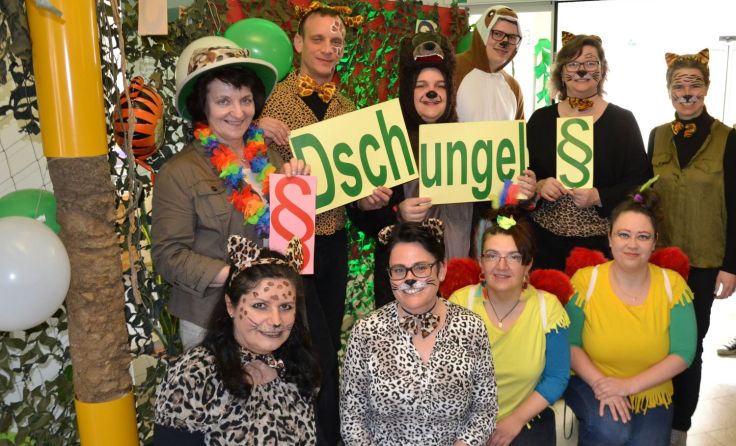 Ausgelassene Stimmung herrschte am Faschingsdienstag im Gföhler Rathaus. Foto: Stadtgemeinde Gföhl