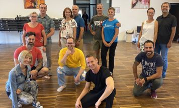 Tanzsportler im Sommertraining