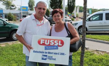 Gelungene Überraschung: Nach Einkauf um 300 Euro reicher
