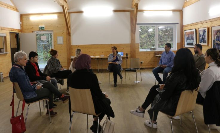 Die Schüler beim Workshop. (Foto: Edith Kern-Klambauer)