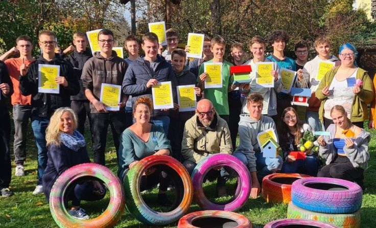 Die Schüler der HTL Perg blicken auf einen ereignisreichen Tag zurück. (Foto: Caritas)