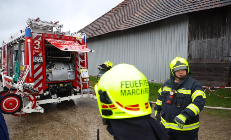 Zwei Feuerwehren waren im Einsatz. (Foto: laumat.at/Matthias Lauber)