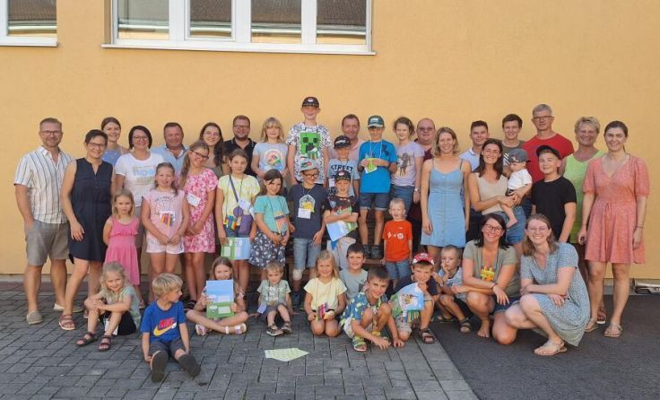 Viele Familien besuchten bei der Ferienaktion den Musikverein Naarn. (Foto: MV Naarn)