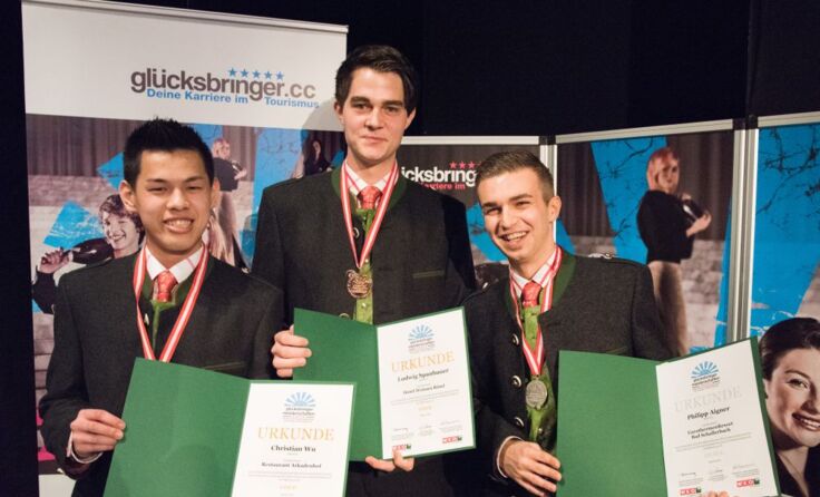 Eine Silbermedaille holte sich Philipp Aigner (re.)