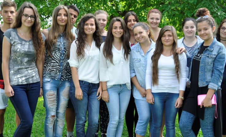 Das Projektteam der 2. Klasse Handelsschule