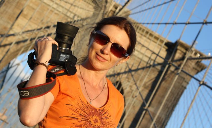 Die Fotografin Inna Grubmair stellt in St. Marienkirchen aus. Foto: Privat (Fotos privat)