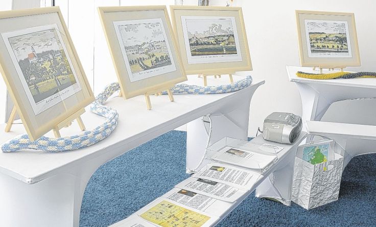 Die Ausstellung zeigt unter anderem Ansichten von damals begleitet von informativen Texten.