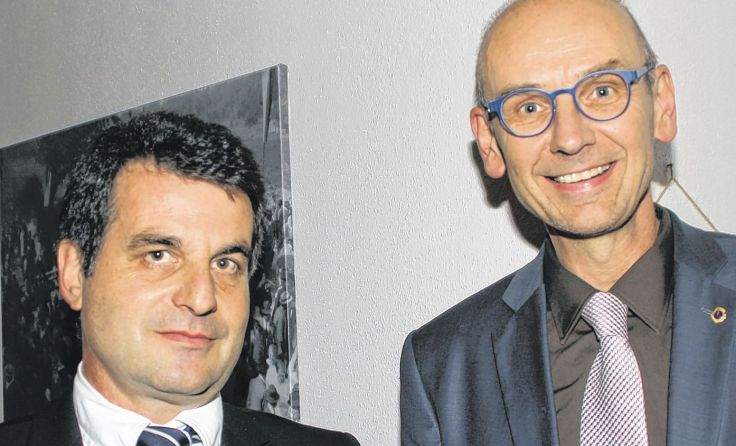 Der neue Präsident Max Häuserer (l.) und Sekretär Heinz Raab. Foto: F.Wisata
