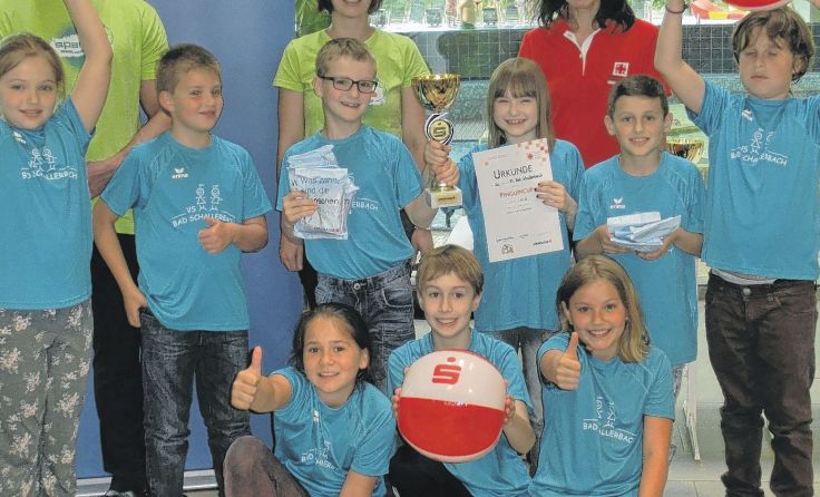 Siegreich: Die 3a Klasse der VS Bad Schallerbach. Foto: Cornelia Wagner