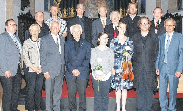 Gruppenfoto mit Landeshauptmann Josef Pühringer (hi. 3. v. r.) Foto: D. Markgraf