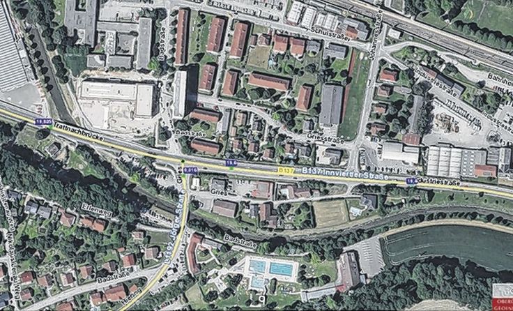 Derzeit entsteht eine Ampelanlage an der Kreuzung B 137/Jörger Straße. Grafik: Land OÖ