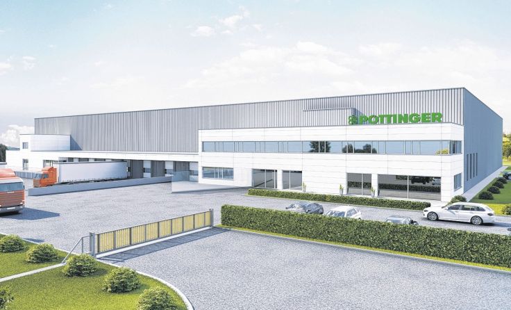 So soll das neue Logistikcenter in Taufkirchen einmal ausschauen. Foto: Pöttinger
