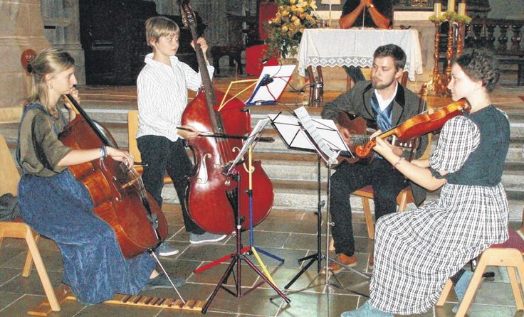 Das Paracelsus-Quartett Eferding begleitete den Abend musikalisch.