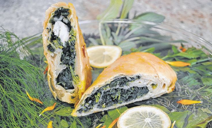 Ein Strudel gefüllt mit Lachsforelle. Foto: LKOÖ