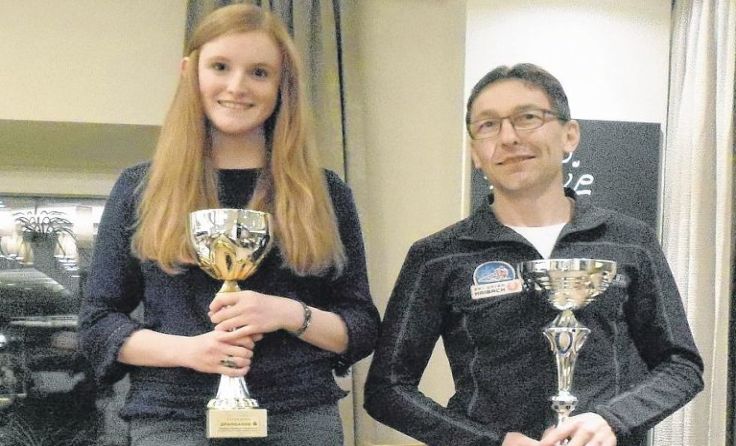 Haibachs Ortsmeister Lisa Lindorfer und Gerhard Kehrer