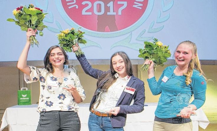 Die Top Drei (v. l.): Anna Obereder, Sarah Plöchl und Elisabeth Mayr Foto: Pelzl/cityfoto