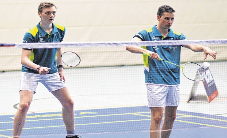 Das Herrendoppel mit Lukas Mittermayr und Lukas Rebhandl holte einen Punkt. Foto: Freimüller