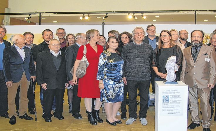 Die Künstler mit Gerhard Haderer Foto: Künstlergilde