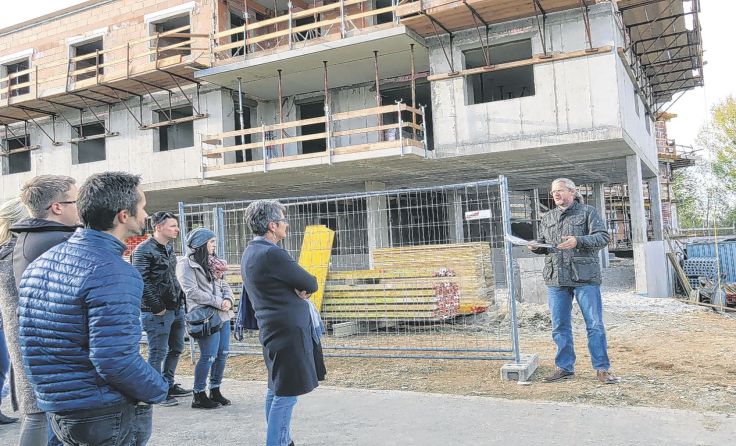 Bei der Gleichenfeier Foto: stadt.land.wohnen Eferding