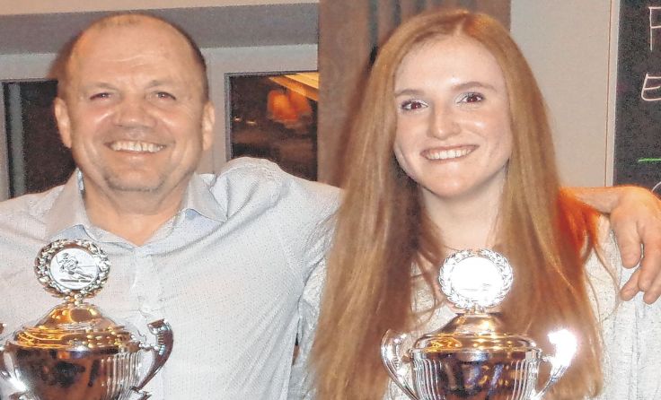 Die Ortsmeister Beno Baschinger und Lisa Lindorfer Foto: Skiunion Haibach