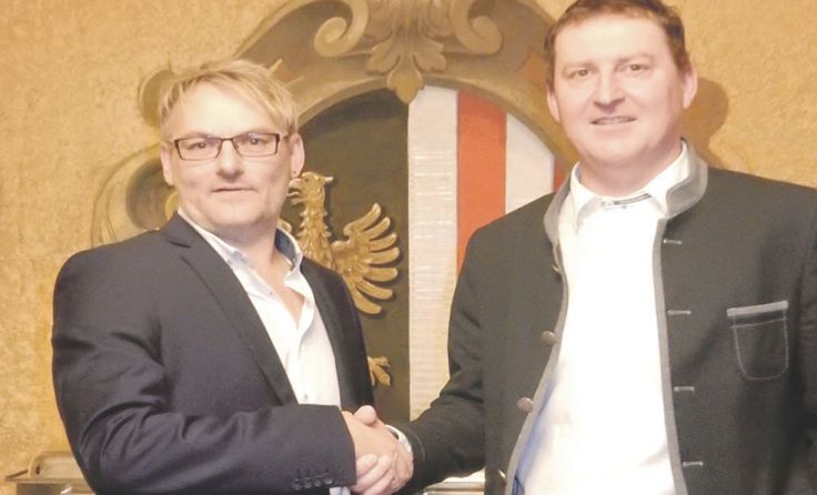 Obmann Hannes Greinöcker (l.) und Roland Rathmayr Foto: UFC Hartkirchen 