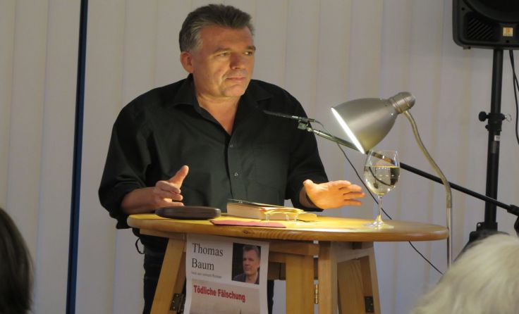 Thomas Baum zu Gast im Mostspitz in Samarein Foto: Privat