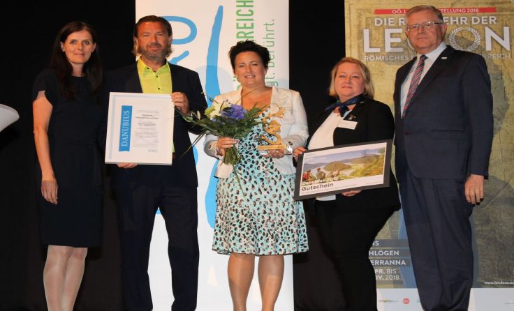 Bei der Verleihung Foto: WGD Donau OÖ Tourismus GmbH