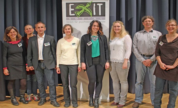 Das Team freut sich auf zahlreiche Besucher beim Fest. Foto: Jungwirth/EXIT-sozial 