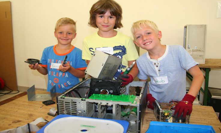 Kinder erleben Technik in Eferding Foto: Heindl