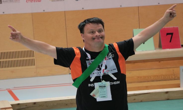 Markus Bernberger vom Institut Hartheim beim Wettbewerb Foto Janisch: 