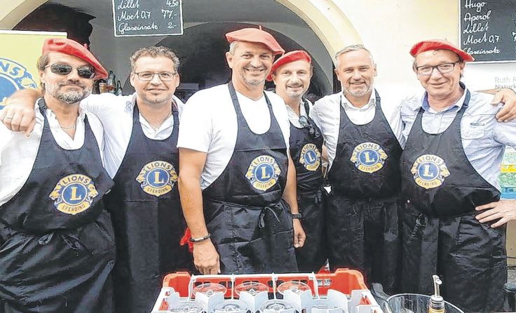 Kühle Getränke gibt‘s unter anderem wieder an der Lions-Bar. Foto: Lions Club Eferding