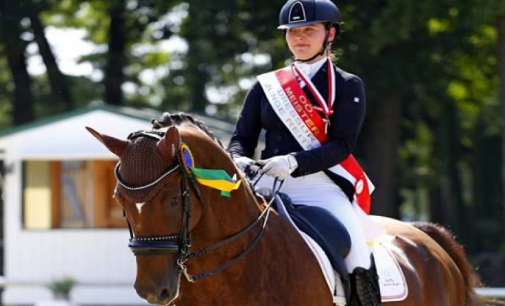 Landesmeisterin Sophie Marlene Francz auf Romantiker Foto: Team Myrtill