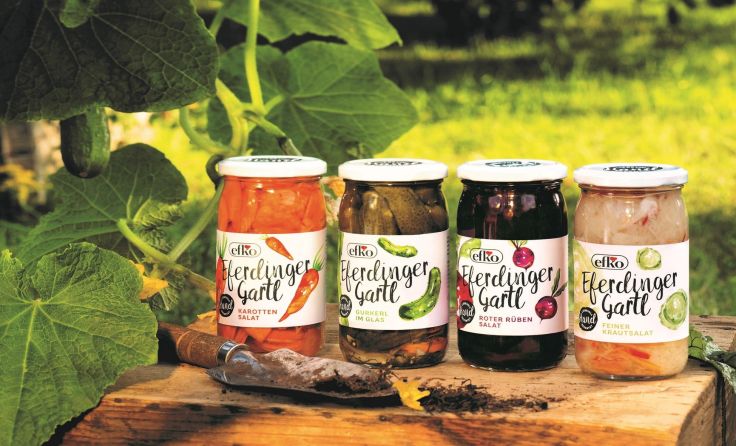 Neu im Regal: efko Eferdinger Gartl mit Gemüse aus dem Eferdinger Gartl. Foto: efko