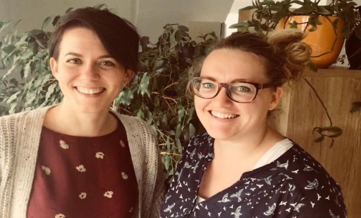 Nicole Hofmair und Sophie Ohler von EXIT-sozial. Foto: EXIT-sozial