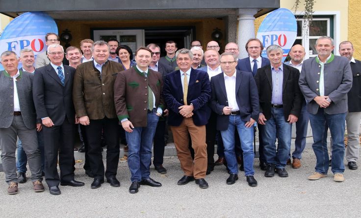 Beim FPÖ-Bürgermeistertreffen in Gaspoltshofen. Foto: FPÖ