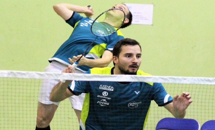 Dominik Kronsteiner und Primoz Flis siegten im Einzel wie auch gemeinsam im Doppel. Foto: BC Alkoven