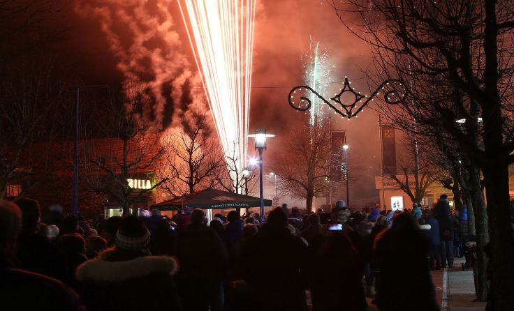 Vitalwelt-Familienfeuerwerk am Silvesterabend um 18 Uhr in Bad Schallerbach. Foto: A. Maringer