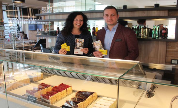 Spitzenkanidatin Cornelia Pöttinger und Mario Hermüller. Foto: Heindl