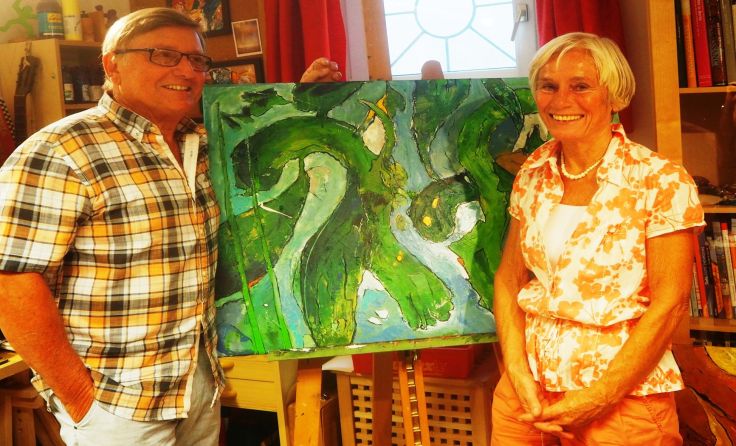 Josef und Heidemarie Öllinger haben sich der Kunst verschrieben. Foto: Privat