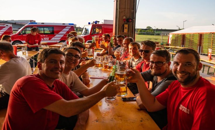 Die FF Eferding lud zum Jubiläumsfest ins Feuerwehrhaus. Foto: FF Eferding