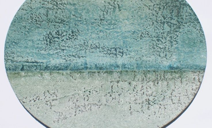 Marie Ruprechts "Wasser und Land" in Mischtechnik auf Leinen. Foto: Ruprecht