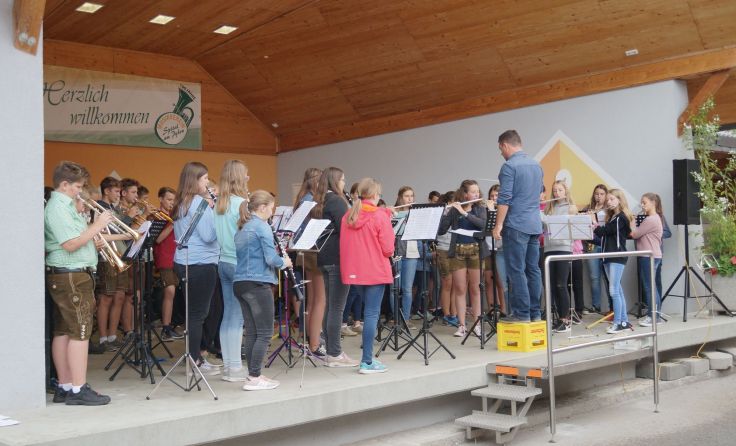 Im Music Camp wird fleißig für das Abschlusskonzert geprobt. Foto: OÖBV Kirchdorf/Kr.