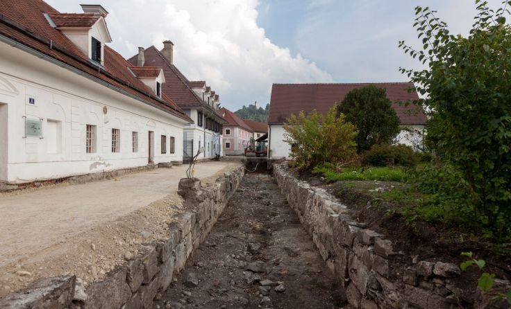 Das Sensenschmiedemuseum mit wieder freigelegtem Fluder. Foto: Martin Osen