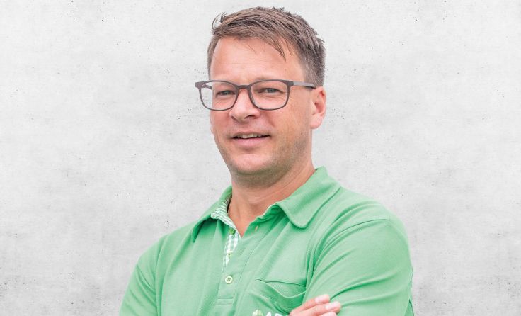 Florian Ebner ist der Nahversorger in Ostermiething. Foto: Erwin Pils