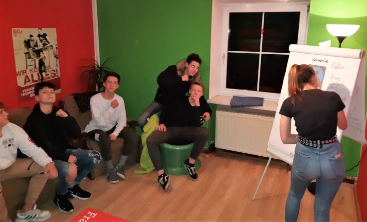 Die Jugendlichen zeigten beim Workshop vollen Einsatz. Foto: JCUV