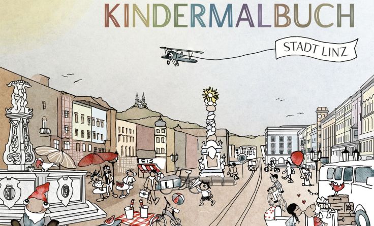 Das Malbuch der Stadt Linz steht kostenlos zum Download bereit. Foto: Stadt Linz