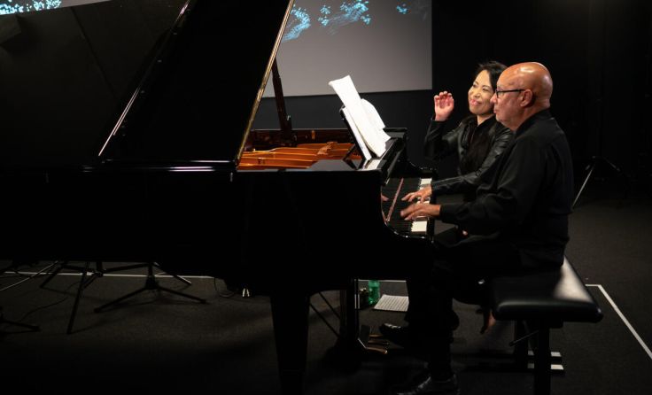 Maki Namekawa & Dennis Russell Davies in Concert (Foto: Ars Electronica – Robert Bauernhansl)